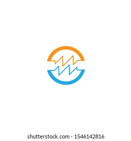 illustration of the sound wave icon vector icon template logo