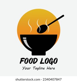 The Illustration of Soup Food Logo