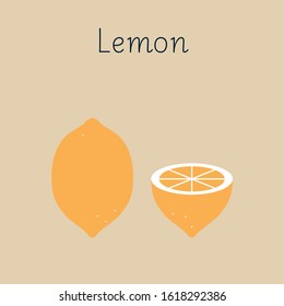 Illustration of the sour lemon
