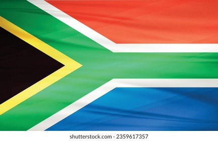 Illustration of South Africa Flag and Editable vector South Africa Country Flag