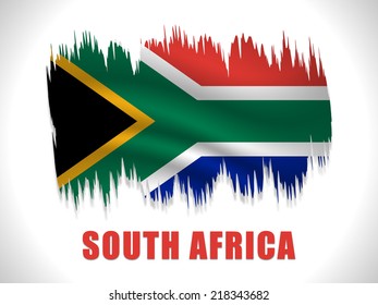 Illustration Of South Africa Flag For Heritage day