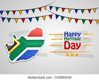 illustration of South Africa Heritage Day background