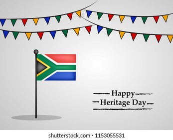 illustration of South Africa Heritage Day background
