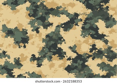 An illustration of the South African camouflage pattern.Texture military camouflage, use for outdoor and hunting activities.