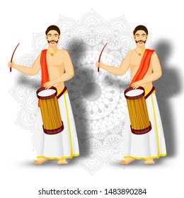 chenda melam images stock photos vectors shutterstock https www shutterstock com image vector illustration south indian drummer character on 1483890284