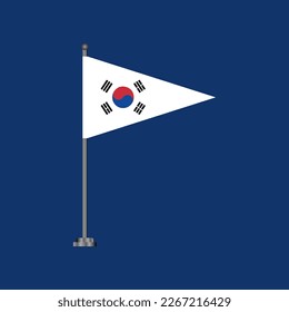 Illustration of South Korea flag Template