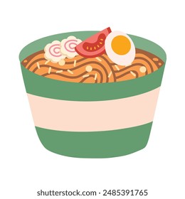 Illustration of Soy Sauce Flavor Cup Ramen