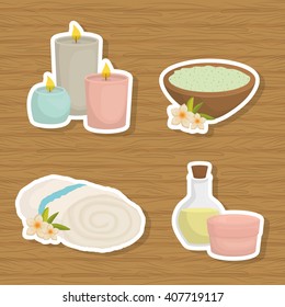 Illustration of spa center, vector design