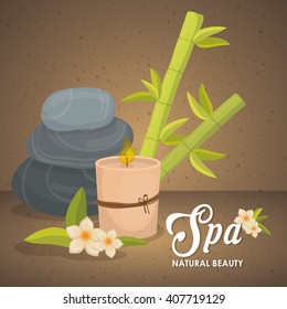 Illustration of spa center, vector design