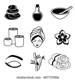 Illustration of spa center, vector design