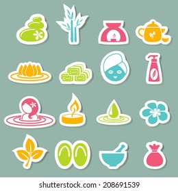 illustration of spa icons