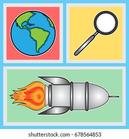 Illustration of space exploration