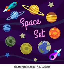 illustration of space set
