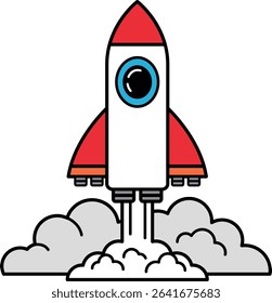 illustration of a space shuttle launch