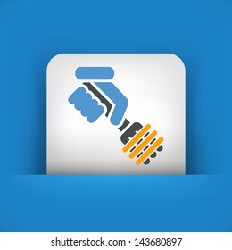 Illustration of spaghetti icon concept