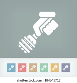 Illustration of spaghetti icon concept