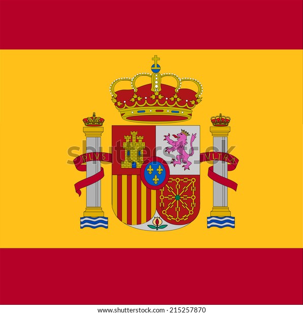 illustration-spain-flag-coat-arms-stock-vector-royalty-free-215257870