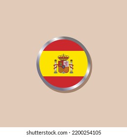 Ilustración de la plantilla de bandera de España