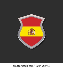 Illustration of Spain flag Template