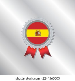 Illustration of Spain flag Template