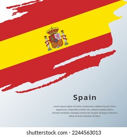 Illustration of Spain flag Template