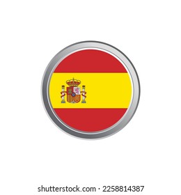 Illustration of Spain flag Template