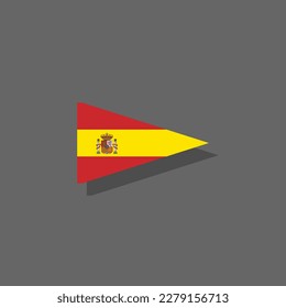 Illustration of Spain flag Template