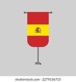 Illustration of Spain flag Template