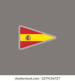 Illustration of Spain flag Template