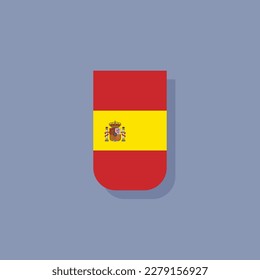 Illustration of Spain flag Template