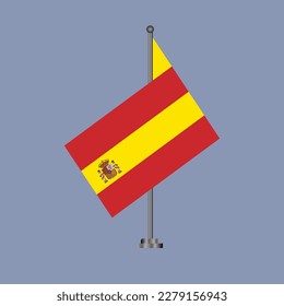 Illustration of Spain flag Template