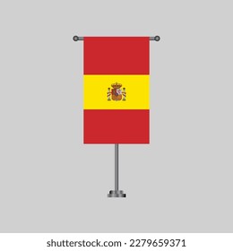 Illustration of Spain flag Template