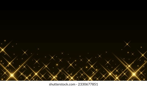 Illustration of a sparkling background at the bottom of the screen