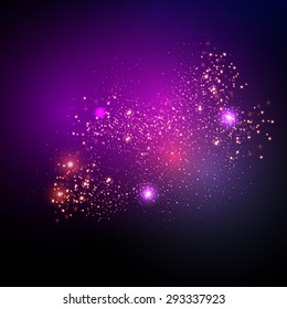 Illustration Sparkling Background easy editable