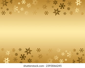 Illustration of a sparkling snowflake frame