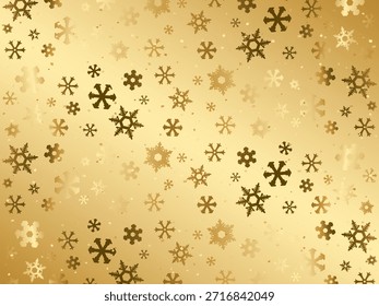 Ilustração de um padrão de flocos de neve cintilante