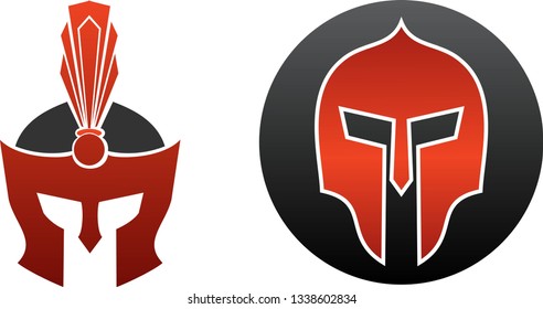 illustration of the Spartan helmet