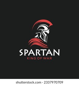 illustration of spartan king in armor and helmet