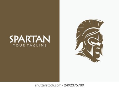 illustration of spartan king in armor and helmet	