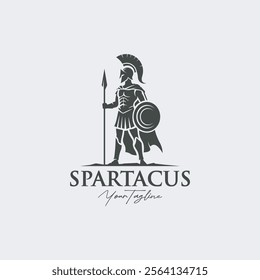 illustration of spartan king in armor and helmet