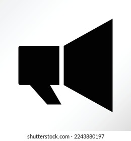 Ilustración de un altavoz en negro
