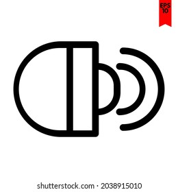ilustración del icono de diseño del altavoz