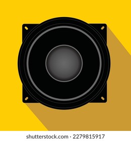 ilustración del icono de diseño plano del altavoz vectores 10