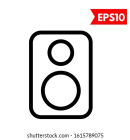 illustration of speaker flat icon