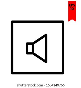 ilustración del icono plano del altavoz
