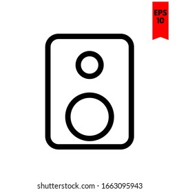 ilustración del icono plano del altavoz