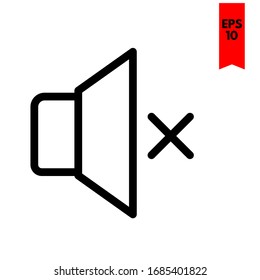 illustration of speaker flat icon