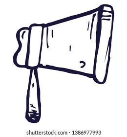 illustration of speaker, white background