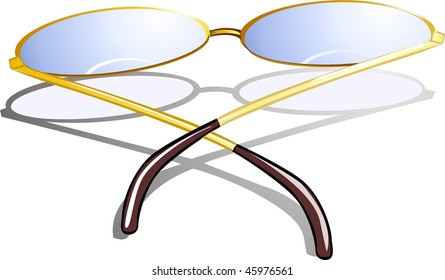 Illustration of spectacle with frame	