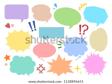 Illustration of speech balloon